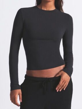 Skims Cotton Jersey Long Sleeve T-Shirt